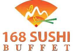 168 sushi buffet logo